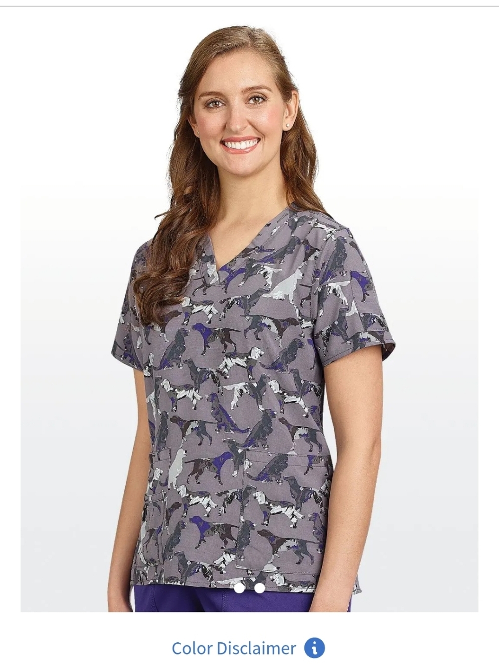 Carhartt Dog Print Scrub Top